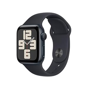 Apple Watch SE (2nd Gen) [GPS 40mm] Smartwatch with Midnight Aluminum Case with Midnight Sport Band S/M. Fitness & Sleep Tracker, Crash Detection, Heart Rate Monitor