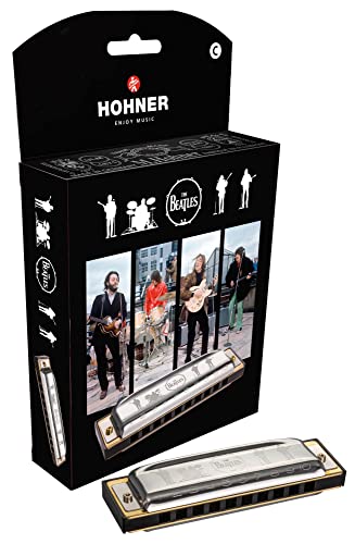 image for Hohner HOM196001X The Beatles Signature C Harmonica, Black