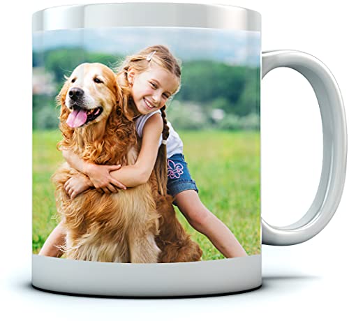 Personalized Coffee Mug - Add pictures or logos or text to our Custom Mugs 11oz Ceramic-Custom Mugs With Pictures and Words-Custom Picture Mug-Photo Coffee Mug-Coffee Cups With Pictures-Create Mug
