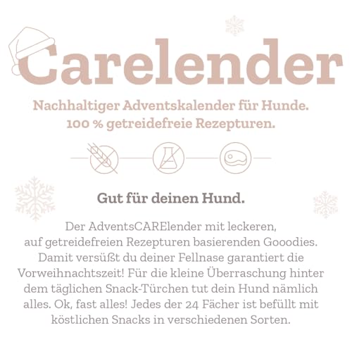Goood Adventskalender - Getreidefreie Snacks, Ideal zum Verwöhnen, Ohne Zuckerzusatz und Zusatz von Konservierungsstoffen, DREI Verschiedene Sorten köstlicher Hundeleckerlies