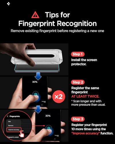 Image of Spigen AluminaCore Tempered Glass Screen Protector [Glas.tR EZ Fit] designed for Galaxy S26 Ultra [2 Pack] 10H+ Hardness, Aluminum-Enhanced Durability