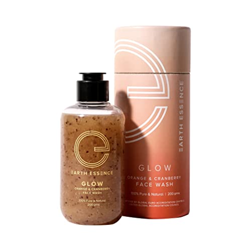 Image of Earth Essence GLOW & PURE Face wash Combo, 400 Gms | Provides Glow & Moisturization | Tan Removal | Controls oil, Anti-Acne & Germs, Cleanses pores | Organic, Natural & Vegan | For Men & Women