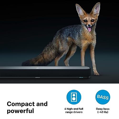 Image of Sennheiser AMBEO Soundbar Mini - Immersive 3D Audio for TV, Movies, and Music - Compact Device with Powerful Adaptive Features, Multiple Connectivity and Intuitive Usage
