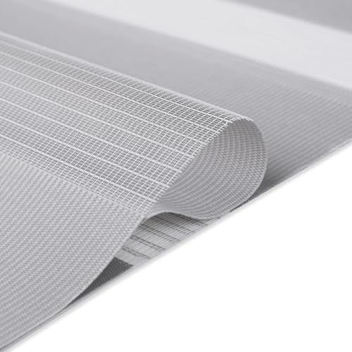 Sekey Doppelrollo Klemmfix ohne Bohren für Fenster, Doppelrollo 85 cm breit, Duo Rollo Jalousie Sonnenschutz, 85x130cm, Grau – Ansicht 8
