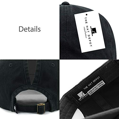Image of Cotton Baseball Cap Dad Hat - Washed Low Profile Adjustable Hat for Men Women Casual Outdoor Running Golf