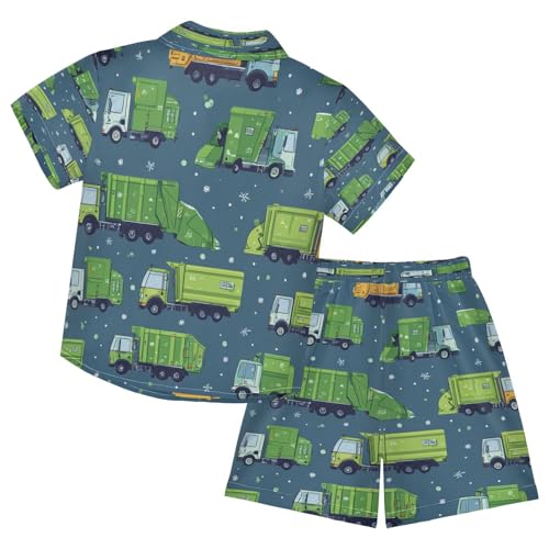 Image of Boccsty Red Strawberry Boy Summer Shorts Sets Hawaiian Toddler Boys T-Shirt & Pants 2 Pcs 3T-10T