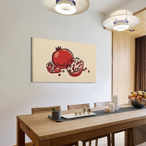 Croquis de grenade poster sur toile peinture décorative chambre 20x30