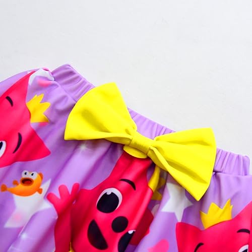 Image of Kids Girls Swimwear,1 /2 Piece Swimwear Set 2-9Years Off Shoulder Bikini Set 3D Printing Cute Sharks Bathing Suits for Girls