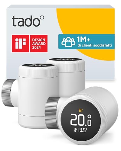 tado° termostato intelligente X – Trio Pack · controllo del riscaldamento tramite app e smart speaker (Alexa