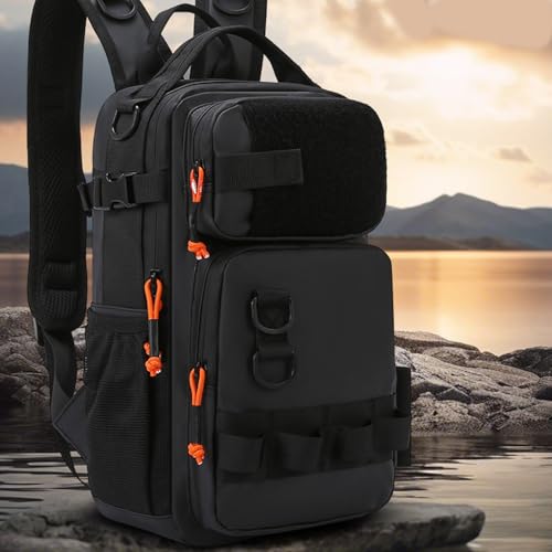 Mochila de pesca compacta que soluciona el desorden de herramientas en camping 3