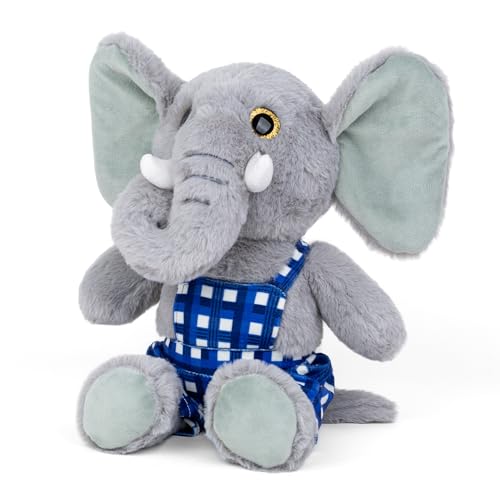 Image of Mirada Huggable Dangri Elephant Soft Toy | Grey Plush Stuffed Animal Gift for Kids & Girls | Soft Toys for Kids, Stuffed Animals, Animal Soft Toys, Cuddle Toy, Baby Gift, Room Decor Plush | 38cm