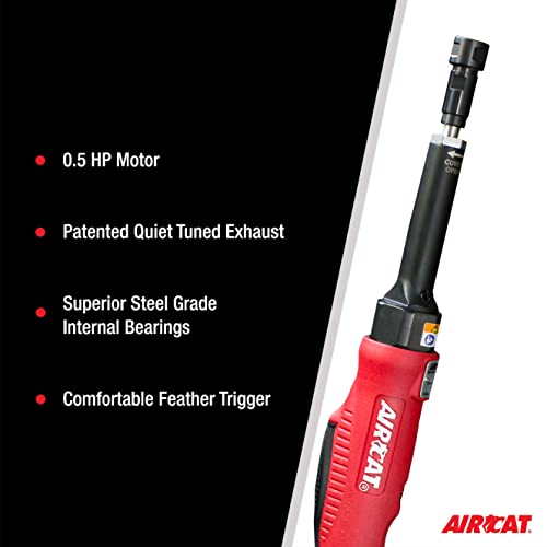 Aircat 6210: .5 Hp Composite Extended Straight Die Grinder 22,000 Rpm #TOP4