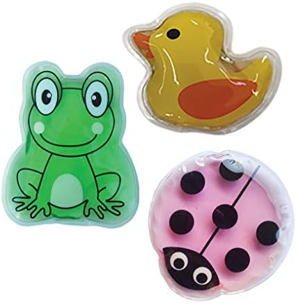 Security First Assist HypaGel Animals Children Gel Reusable Ice Packs (Sizzling or Chilly) – Pack of three