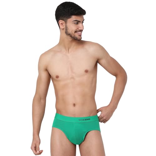 Image of Underjeans Men Premium Mid Grey Cotton Blend Regular Fit Brief