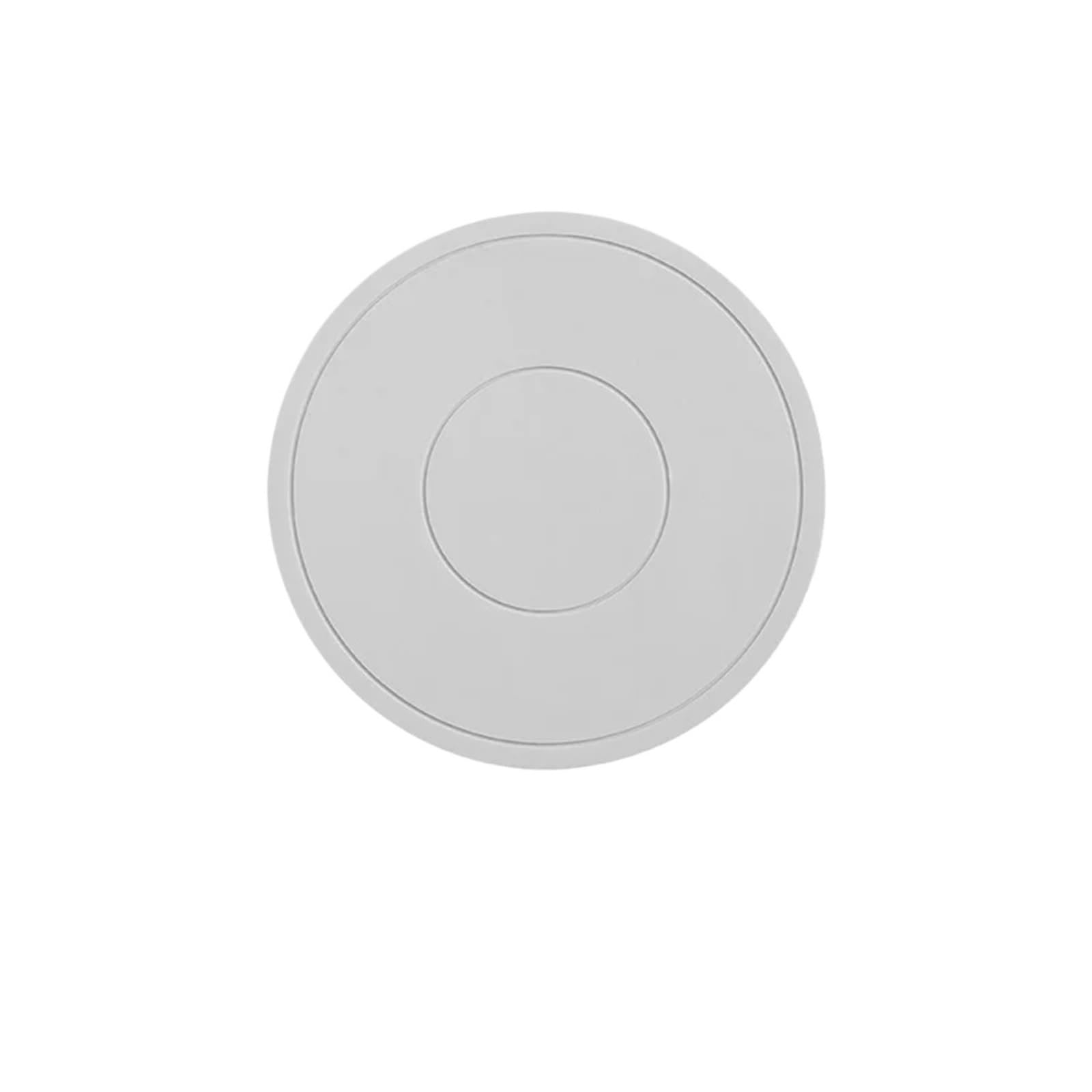 4pcs High Temperature Resistant Thickened Silicone Coaster Round Microwave Oven Mat Placemat Heat Insulation For Table(Light grey)