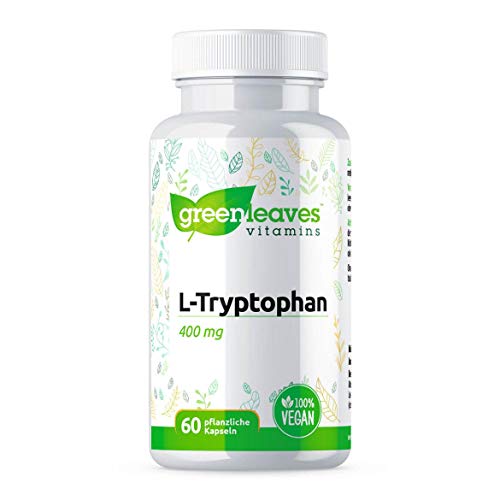 Preisvergleich Produktbild Greenleaves vitamins - L-Trypthophan 60 Vegan Kapseln 400 mg