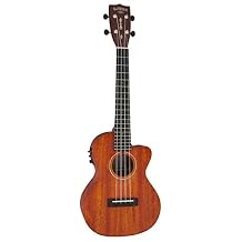 Gretsch G9121 Acoustic Cutaway Electric Standard Tenor Ukulele with Gig Bag - Honey Mahogany Stain