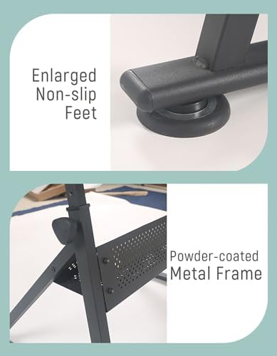 Drawing Tilting Tablet,(Drafting Desk with Stool Artist Drawing Table, 0°-80° Tilted Tabletop, 26.8"-36.2" Height Adjustable Work Surface for Reading, Writing, Crafting, Painting Art (Color
