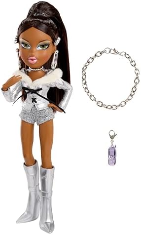 Bratz Charmz Sasha Fashion Doll with Collectible Charm Bracelet