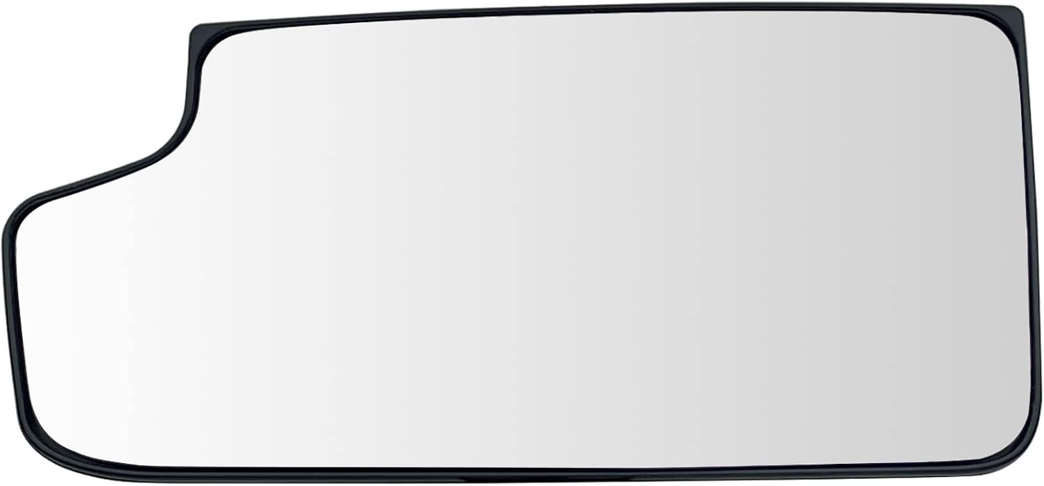 Left Driver Side Heated Towing Mirror Glass Replacement For 2014-2017 Silverado 1500 2500 3500 GMC Sierra 1500 2500 3500, Lower Convex Side Mirror With Backing Plate and Rear Holder