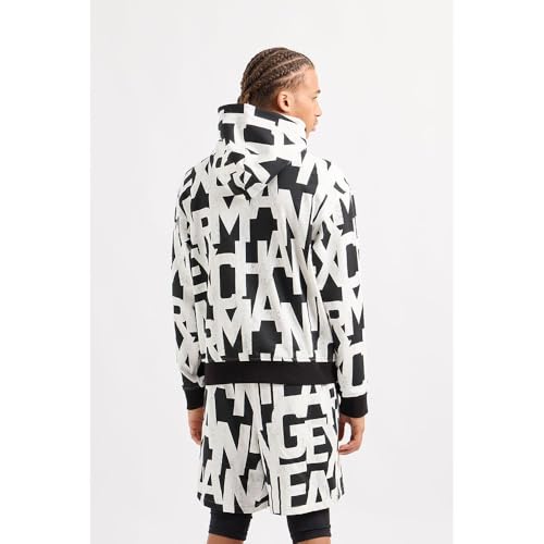 Armani Exchange Men's Ax All Over Block Font French Terry Sweatshirt2