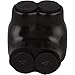 Morris Products Black Insulated 2 Conductor Connector ? 2/0-6 Wire Range, 3/16 Allen Hex ? 1.69?L x 1.80?W x 1.93?H ? Single Side Entry ? Pre-Filled, Rubber Vinyl Coating, 600 Volt, 5-Pack (97106)