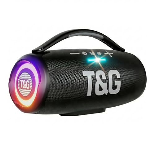 T&G Portable Speaker with 60W Deep Bass, IPX6 Wireless...