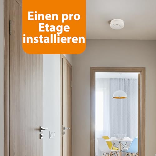Smartwares Rauchmelder 2er-Set- Optischer Sensor - TÜV geprüft - Auswechselbare Batterie 1 Jahr -...