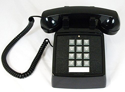 Teléfono Cortelco con cable negro miniatura 1