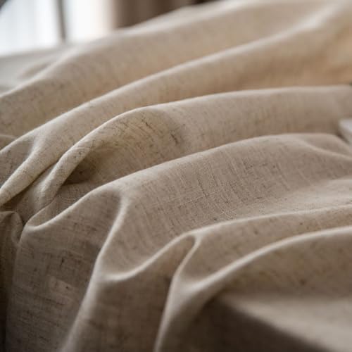 Nappe rectangulaire en lin pompons 150x200 cm chic - 4