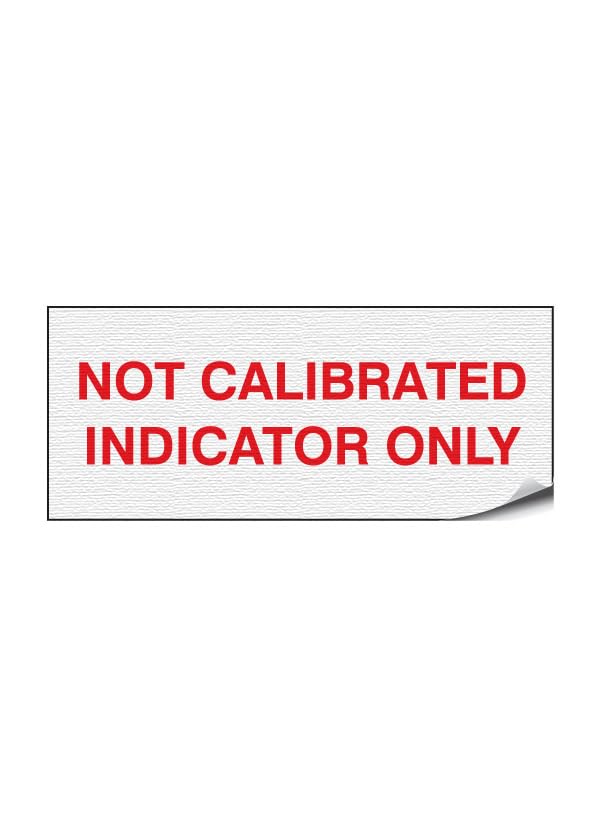 Not Calibrated - Vinyl/Nylon Cloth 38mm x 16mm Labels Stickers - Price per Pack of 140 Labels (P/NO. 7827331AMZ)