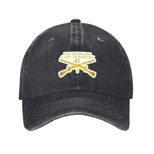Washed Denim Hat|Army-1st Bn 41st Infantry-Hat