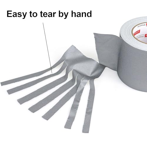 Image of JIALAI HOME 4 Inch Gaffers Tape - 30 Yards per Roll Wide Gray Gaff Tape - Non-Reflective, Grafting Tape for Filming, Photography, Radio, Heavy-Duty Water Resistant Matte Finish Gaff Tape, Grey
