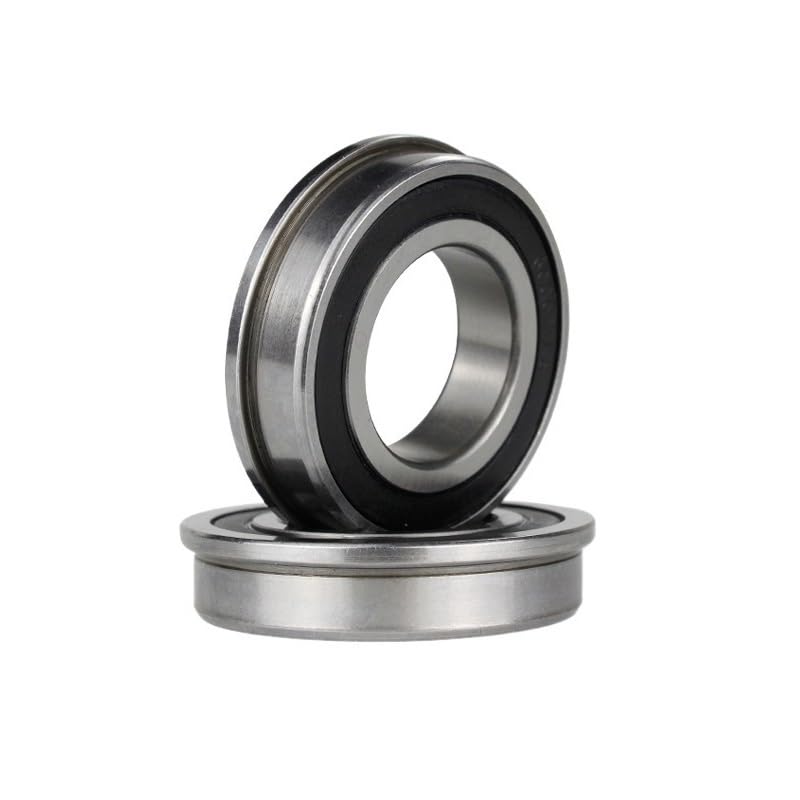 DINGGUANGHE 2PCS P4/P5 Flange Bearing 6001/F6201/F6702 ZZ High Speed Flanged Ball Bearing (Size : F6702ZZ/P4 15x21x4mm)