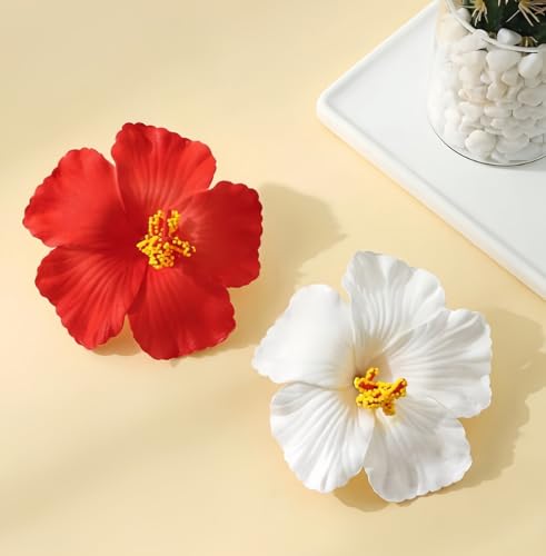 Set de 5 pinzas de flores hawaianas para mujer miniatura 4