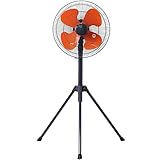 工業扇風機 43.5cm 扇風機 大型 業務用 換気 工場扇 工業扇 4枚羽根 風量3段階 首振り 高さ調節 工場 倉庫 店舗