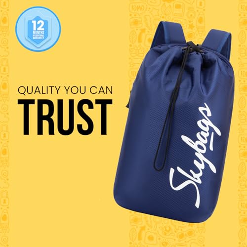 Image of Skybags String 15L Casual Daypack Backpack with Drawstring Compartment - Navy