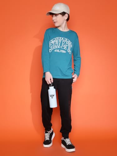 Image of Li'l Tomatoes Boys Looper Track Pant | Soft & Breathable Summer Casual Wear | Elastic Waist with Drawstring | 9-16 Years