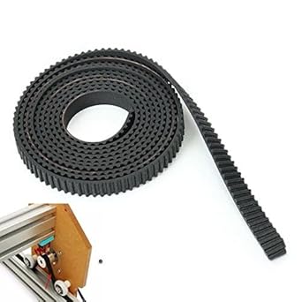 WorldCare EleksMaker 1m Conveyor Timing Belt 2GT-6mm MXL-6mm Bubber Opening Belt for Laser Engraving Machine315602 | Pack of 1