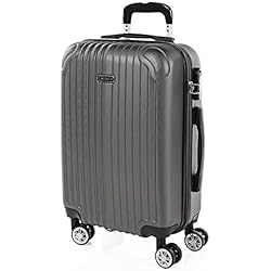 Maletas Talento ITACA - Maleta Cabina Ryanair 40x20x25. Maletas de Viaje Cabina 55x40x20. Maleta de Cabina. Trolley Cabina, Maleta 55x40x20. Maletas de Cabina con Candado de Combinación. T71550, Antracita