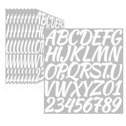Llewyn Letter Stickers,Mailbox Numbers,2 Inch Waterproof Vinyl Alphabet
