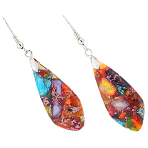 Boucles d'oreilles en larmes pour femmes en métal doré pendant élégant style chic