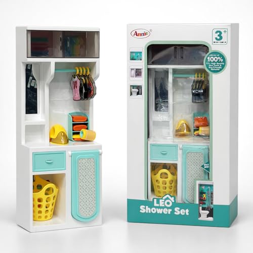 Image of NHR Baby Doll Wardrobe Set for Kids, Mini Pretend Wardrobe Toy Set with Toy Cloths & Accessories, Role Play Learning Toy for Toddlers & Girls (2+ Years)