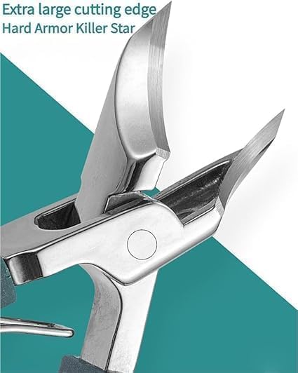 Image of Precision Slant Nail Cutter for Men Women, Stainless Steel Angled Nail Clipper with Non-Slip Grip, Compact Toenail Trimmer for Ingrown Nails