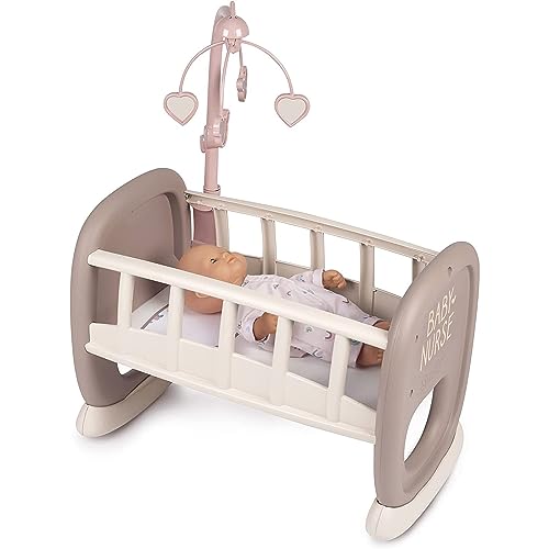 Smoby Toys - Baby Nurse Puppenwiege mit Mobile - Puppenbett mit...
