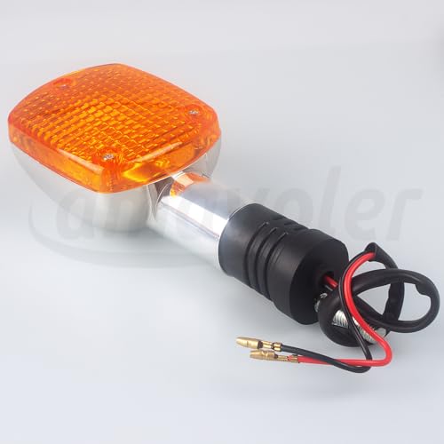 Image of 2 Pcs 12V Motorcycle Turn Signals Blinker Light Aftermarket Replacement Accessory Fit for Honda Shadow VTX Steed Rebel Magna 250 400 750. (2 Pcs)