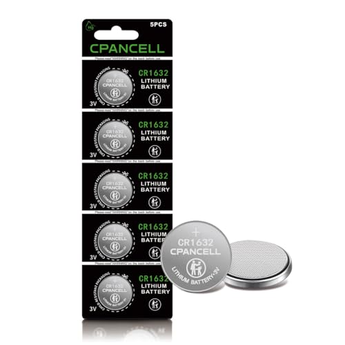 CPANCELL CR1632 3V Lithium Batteries High Capacity Battery (5 Count)