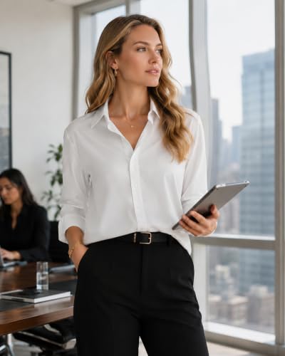 Womens Button Down Shirt - image 6