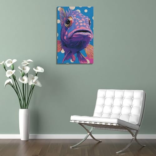 Poster poisson WIZIGM pour habiller un mur vide - 5