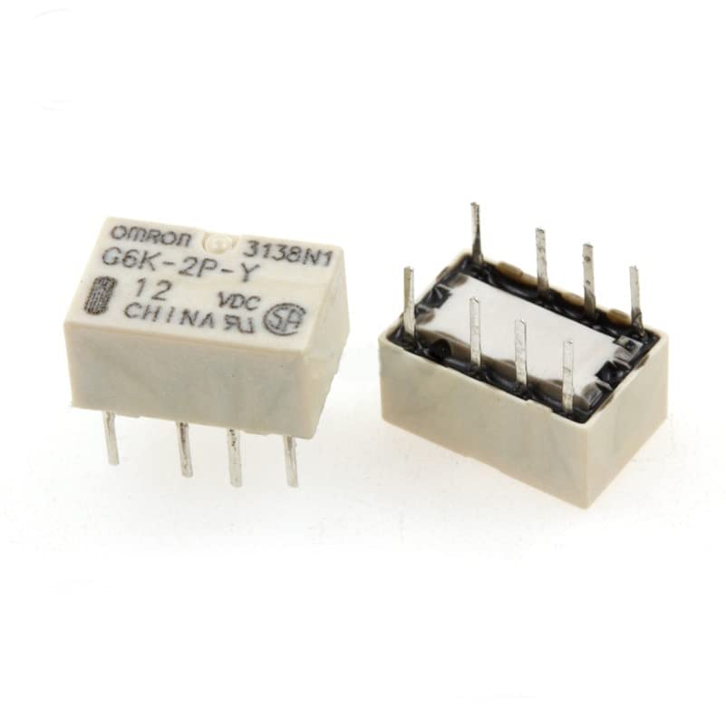 Relais G6K-2P-Y-12VDC 12VDC 8 broches en ligne pour circuit imprimé DC12V
